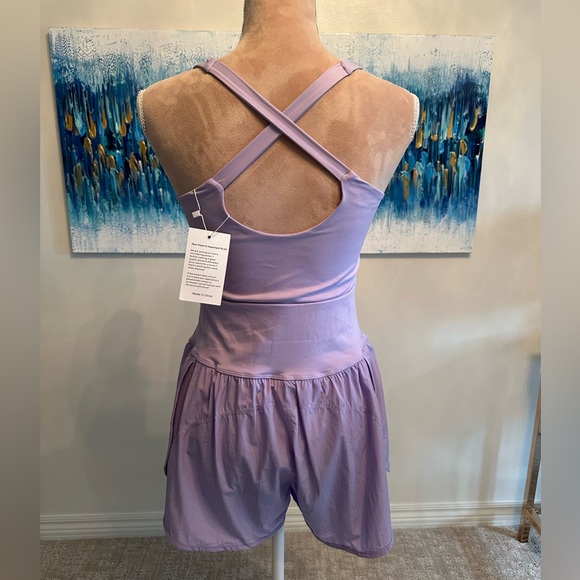 NWT - Women’s Workout Romper Light Purple - Picture 2 of 8